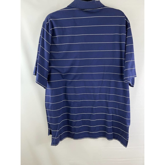 Polo Golf Ralph Lauren Men's Large Blue Pima Cotton Short Sleeve Golf Polo Shirt - Picture 2 of 4